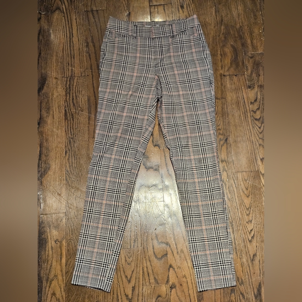 Chocolate Black and White Plaid Pants